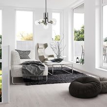 Load image into Gallery viewer, Parsons Chandelier in living room.
