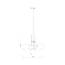 Load image into Gallery viewer, Parsons Chandelier - line drawing.
