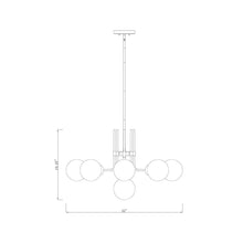Load image into Gallery viewer, Parsons Chandelier - line drawing.
