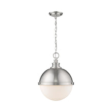Load image into Gallery viewer, Peyton Pendant Light in Brushed Nickel (Large).
