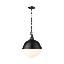 Load image into Gallery viewer, Peyton Pendant Light in Matte Black (Large).
