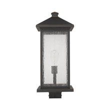 Load image into Gallery viewer, Portland Outdoor Square Mount Post Light in Detail.
