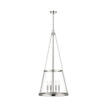 Load image into Gallery viewer, Prescott Pendant Light in Polished Nickel (Large).
