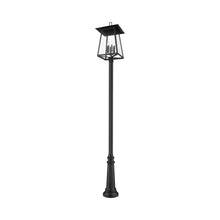 Load image into Gallery viewer, Rainer Outdoor Clear Glass Post Light in Detail.

