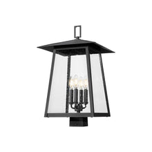 Load image into Gallery viewer, Rainer Outdoor Lantern Post Light in Square Post Mount (13.5-Inch).
