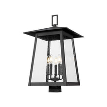 Load image into Gallery viewer, Rainer Outdoor Lantern Post Light in Square Post Mount (15.5-Inch).
