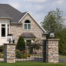 Load image into Gallery viewer, Rainer Outdoor Lantern Post Light in Outside Area.

