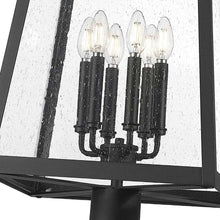 Load image into Gallery viewer, Rainer Outdoor Ornate Post Light in Detail.
