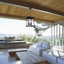 Load image into Gallery viewer, Rainer Outdoor Pendant Light in Outside Area.
