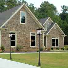 Load image into Gallery viewer, Rainer Outdoor Post Light in Outside Area.

