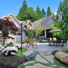 Load image into Gallery viewer, Rainer Outdoor Sleek Post Light in Outside Area.
