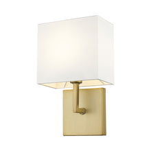 Load image into Gallery viewer, Saxon Wall Light in Olde Brass.
