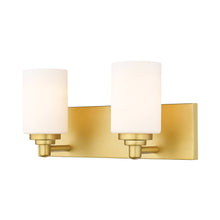 Load image into Gallery viewer, Soledad Bath Vanity Light in Brushed Gold (2-Light).

