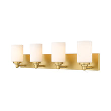 Load image into Gallery viewer, Soledad Bath Vanity Light in Brushed Gold (4-Light).
