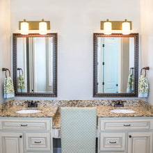 Load image into Gallery viewer, Soledad Bath Vanity Light in bathroom.
