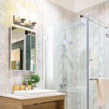 Load image into Gallery viewer, Soledad Bath Vanity Light in bathroom.
