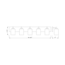 Load image into Gallery viewer, Soledad Bath Vanity Light - line drawing.
