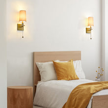 Load image into Gallery viewer, Sophia Wall Light in bedroom.
