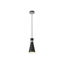 Load image into Gallery viewer, Soriano Pendant Light in Matte Black/Brushed Nickel (5.3-Inch).
