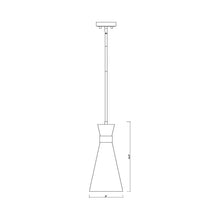 Load image into Gallery viewer, Soriano Pendant Light - line drawing.
