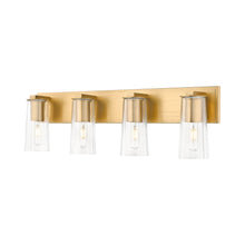 Load image into Gallery viewer, Titus Bath Vanity Light in Modern Gold (4-Light).
