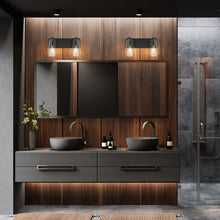 Load image into Gallery viewer, Titus Bath Vanity Light in bathroom.
