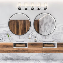 Load image into Gallery viewer, Titus Bath Vanity Light in bathroom.
