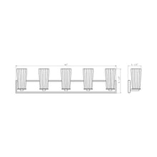 Load image into Gallery viewer, Titus Bath Vanity Light - line drawing.
