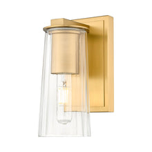 Load image into Gallery viewer, Titus Bath Wall Light in Modern Gold (1-Light).
