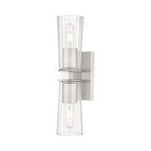Load image into Gallery viewer, Titus Bath Wall Light in Brushed Nickel (2-Light).
