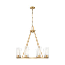 Load image into Gallery viewer, Titus Chandelier in Modern Gold (8-Light).
