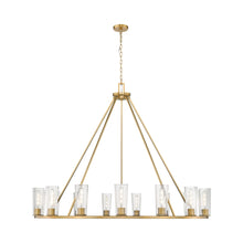 Load image into Gallery viewer, Titus Chandelier in Modern Gold (15-Light).
