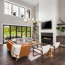 Load image into Gallery viewer, Titus Chandelier in living room.

