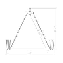 Load image into Gallery viewer, Titus Chandelier - line drawing.
