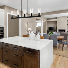 Load image into Gallery viewer, Titus Linear Chandelier in kitchen.
