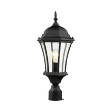 Load image into Gallery viewer, Wakefield Outdoor Clear Glass Post Light in Detail.
