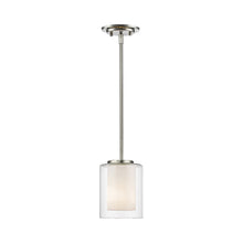 Load image into Gallery viewer, Willow Pendant Light in Brushed Nickel.
