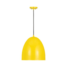 Load image into Gallery viewer, Z-Studio Dome Pendant Light in Yellow (18.9-Inch).
