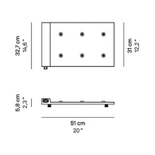 Load image into Gallery viewer, 6-Lamp Charging Carpet - line drawing.
