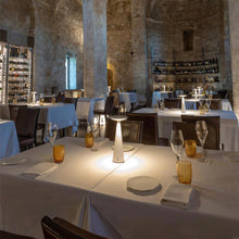 Load image into Gallery viewer, Dama LED Table Lamp in restaurant.
