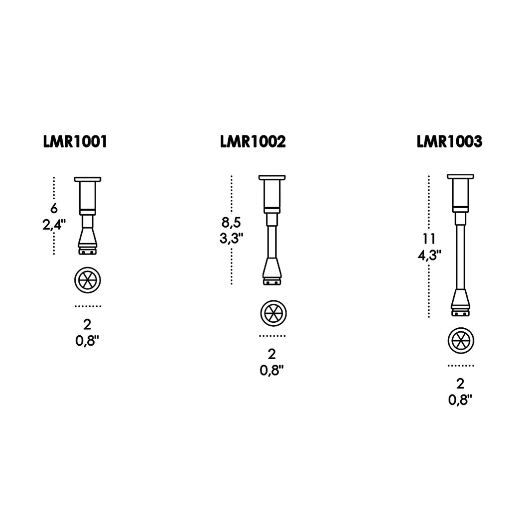 Mariposa Glass Support - line drawing.