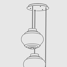 Load image into Gallery viewer, Multi-Light Round Canopy in Detail.
