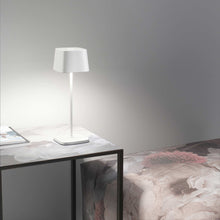 Load image into Gallery viewer, Ofelia LED Table Lamp in bedroom.
