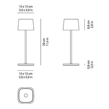 Load image into Gallery viewer, Ofelia LED Table Lamp - line drawing.
