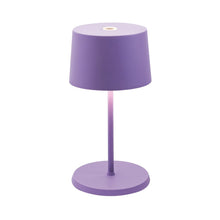Load image into Gallery viewer, Olivia Mini LED Table Lamp in Lilac.
