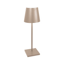 Load image into Gallery viewer, Poldina L LED Desk Lamp in Sand.
