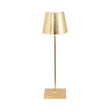 Load image into Gallery viewer, Poldina Pro LED Table Lamp in Gold Leaf (Large).

