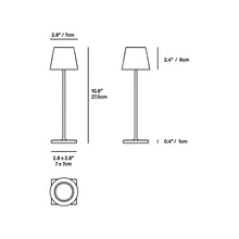 Load image into Gallery viewer, Poldina Pro LED Table Lamp - line drawing.
