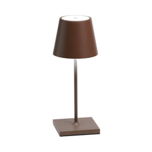 Load image into Gallery viewer, Poldina Pro Mini LED Table Lamp in Rust.
