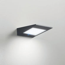 Load image into Gallery viewer, Solar Outdoor LED Wall Light in Detail.

